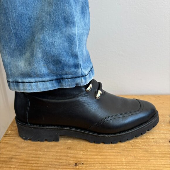 Fabianelli black leather ankle boots - Picture 5 of 9